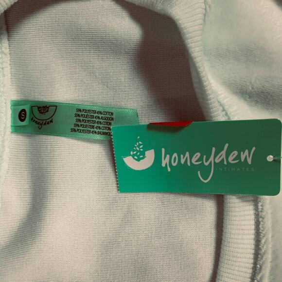 Honeydew Pastel Green Fleece Sweatshirt SMALL Oversized Loungewear Soft NEW - Picture 4 of 5